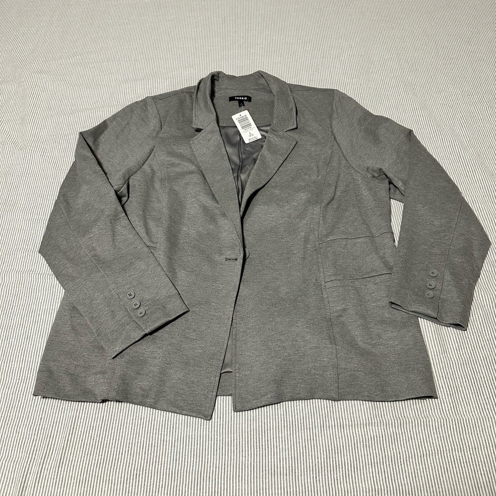 NWT Torrid Grey Blazer